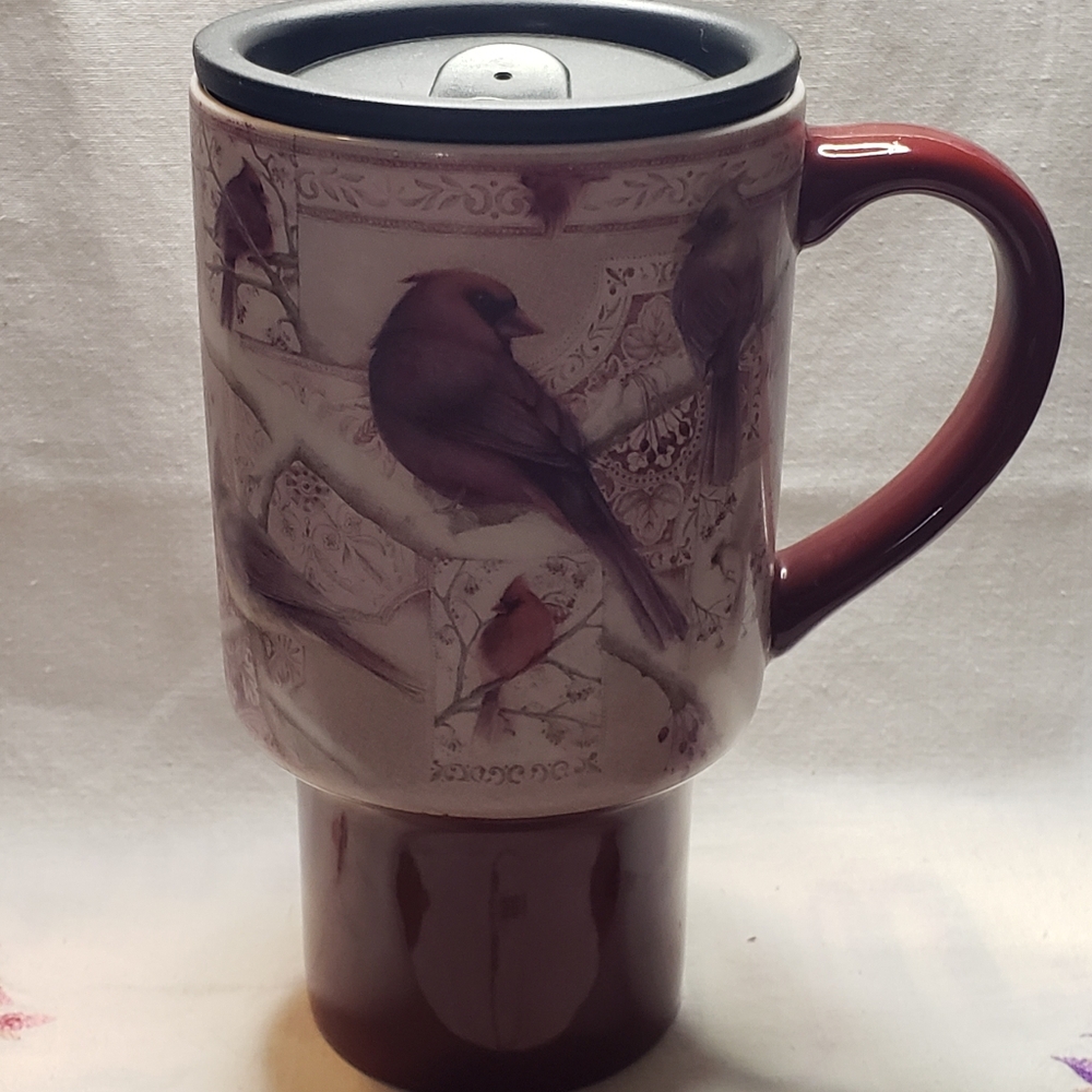 Winter Tapestry By Lang Mugs Featuring Cardinals By Sherri Buck Baldwin